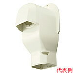 DAS2805Wエアコン配管アクセサリー 配管化粧カバー スッキリダクト壁面取出しカバー(排じん、換気機能付きエアコン用) 80型 アイボリーPanasonic 電設資材 配管部材