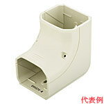 DAS4180Wエアコン配管アクセサリー 配管化粧カバー スッキリダクトインターナルエルボ 80型 アイボリー..