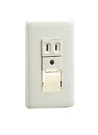 DBK-36713LED足元灯 スイッチボックス専用 コンセント付LED交換不可 自動点滅器付 電球色 非調光大光電..