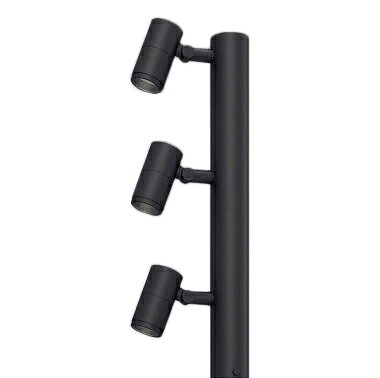 ERL8209HBアウトドアポールスポットライト LEDZ DUAL 灯体のみD90×3 12V IRCミニハロゲン球50W×3灯器具相当38°超広角配光 電球色 非調光遠藤照明 施設照明
