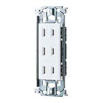 WTL13033MW埋込トリプルコンセント 金属枠付 マット仕上げPanasonic 電設資材 アドバンスシリーズ配線..