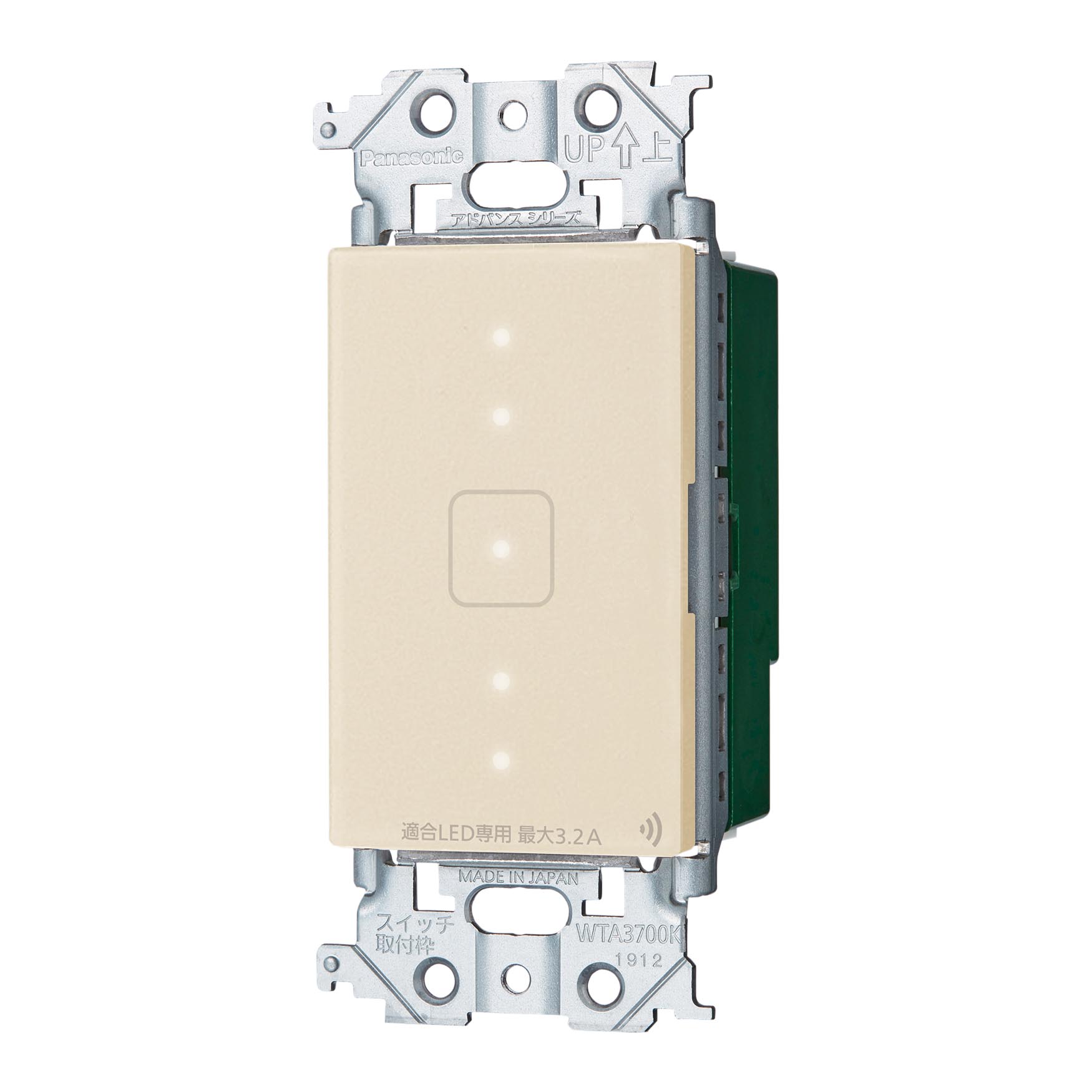 乐天商城 - WTY24173Fタッチ LED逆位相調光スイッチ(リンクプラス)(3.2A)(3/4線式)Panasonic 電設資材 アドバンスシリーズ配線器具