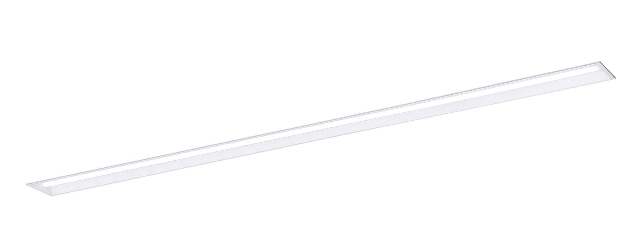 LED内蔵、電源ユニット内蔵LED（電球色）色温度：3000K幅：170mm長：2466mm埋込穴幅：150mm埋込穴長：2445mm埋込高：54mm質量：6.3kg器具光束：11370lm安定器出力型：定格出力型安定器補足：約5〜100％連続調光型電圧：200〜242V消費電力：82.3W消費効率：138.1lm/W【本体】鋼板（高反射白色粉体塗装）【ライトバー（カバー）】ポリカーボネート（乳白）天井埋込型、一般タイプ・13400lmタイプ・電球色Ra83【適合コントローラ（別売）】リベコム設定操作アプリ（専用タブレット）NQ16280【適合コントローラ（別売）】リベコムシーン選択リモコンNQ16200【適合コントローラ（別売）】リベコムスケジューラーNQ16215W他【適合コントローラ（別売）】リベコムひと明るさセンサー（中継機能付）NQ16225W他1200ピッチ、1400ピッチのボルトに対応します。●水平天井埋込専用注）本器具は、パナソニック製iDシリーズ専用の器具本体とライトバーとの組み合わせで性能を満足します。ライトバーの単独使用禁止およびパナソニック製iDシリーズ以外の商品とは組み合わせをしないでください。注）適合コントローラ（別売）と組み合わせてご使用ください。注）リニューアルの場合、現場の吊ボルトの長さをご確認お願いします。注）一般屋内用器具です。屋外環境（軒下など半屋外を含む）や腐食性ガスの発生する場所、太陽の光が直接器具に当たる場所では使用できません。注）器具全体が視認できる場所に水平に設置ください。ルーバ天井や斜天井、造作物の内部には設置できません。注）器具内送り配線できません。注）LEDにはバラツキがあるため、同一品番商品でも商品ごとに発光色、明るさが異なる場合があります。※こちらの商品は受注生産品となります。※こちらの商品は長尺の為、代金引換による配送はできません。ご了承下さい。【LED照明】 【ベースライト】 【LED埋込一体型】 【下面開放】 【110形2灯】 【定格出力】 【電球色】 【調光可】検索用カテゴリ363