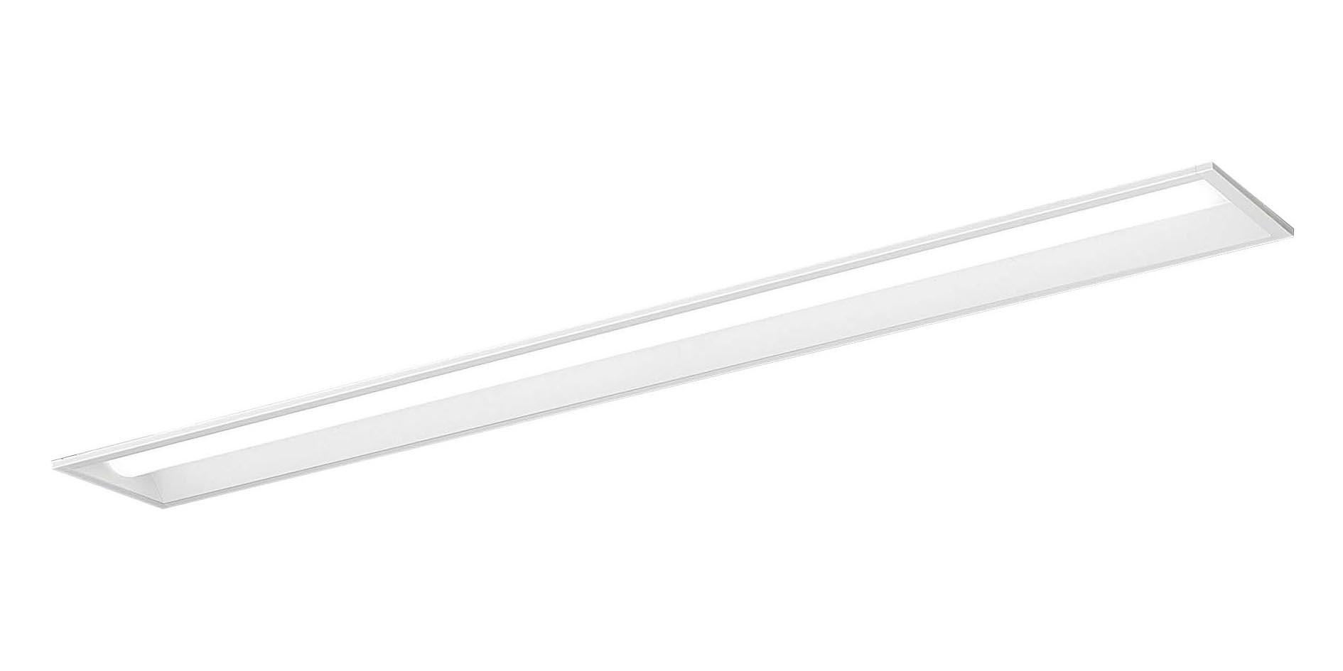 LED内蔵、電源ユニット内蔵LED(温白色)色温度：3500K幅：170mm長：1254mm埋込穴幅：150mm埋込穴長：1235mm埋込高：49mm質量：2.5kg器具光束：2300lm安定器出力型：定格出力型安定器補足：約10〜100％連続調光型電圧：100〜242V消費電力：16.3W消費効率：141.1lm/W【本体】亜鉛鋼板【反射板】鋼板(高反射白色粉体塗装)【ライトバー(カバー)】ポリカーボネート(乳白)天井埋込型、一般タイプ・2500lmタイプ・温白色Ra83【適合調光器(別売)】ライトマネージャーFx NQ28861K【適合調光器(別売)】ライトマネージャーFx NQ28841K【適合調光器(別売)】信号線式ライコンNQ21526【適合調光器(別売)】信号線式ライコンNQ21516【適合調光器(別売)】信号線式ライコンNQ21506【適合調光器(別売)】信号線式ライコンNQ21505【適合調光器(別売)】信号線式ライコンNQ21502600ピッチ、800ピッチのボルトに対応します。●水平天井埋込専用セパレートセルコン(A、AN・NTタイプ)との組み合わせ可能注)本器具は、パナソニック製iDシリーズ専用の器具本体とライトバーとの組み合わせで性能を満足します。ライトバーの単独使用禁止およびパナソニック製iDシリーズ以外の商品とは組み合わせをしないでください。注)適合調光器をご使用ください。注)リニューアルの場合、現場の吊ボルトの長さをご確認お願いします。注)一般屋内用器具です。屋外環境(軒下など半屋外を含む)や腐食性ガスの発生する場所、太陽の光が直接器具に当たる場所では使用できません。注)LEDにはバラツキがあるため、同一品番商品でも商品ごとに発光色、明るさが異なる場合があります。※こちらの商品は受注生産品となります。【LED照明】 【ベースライト】 【LED埋込一体型】 【下面開放】 【40形1灯】 【定格出力】 【一般タイプ】 【調光可】 【温白色】検索用カテゴリ363