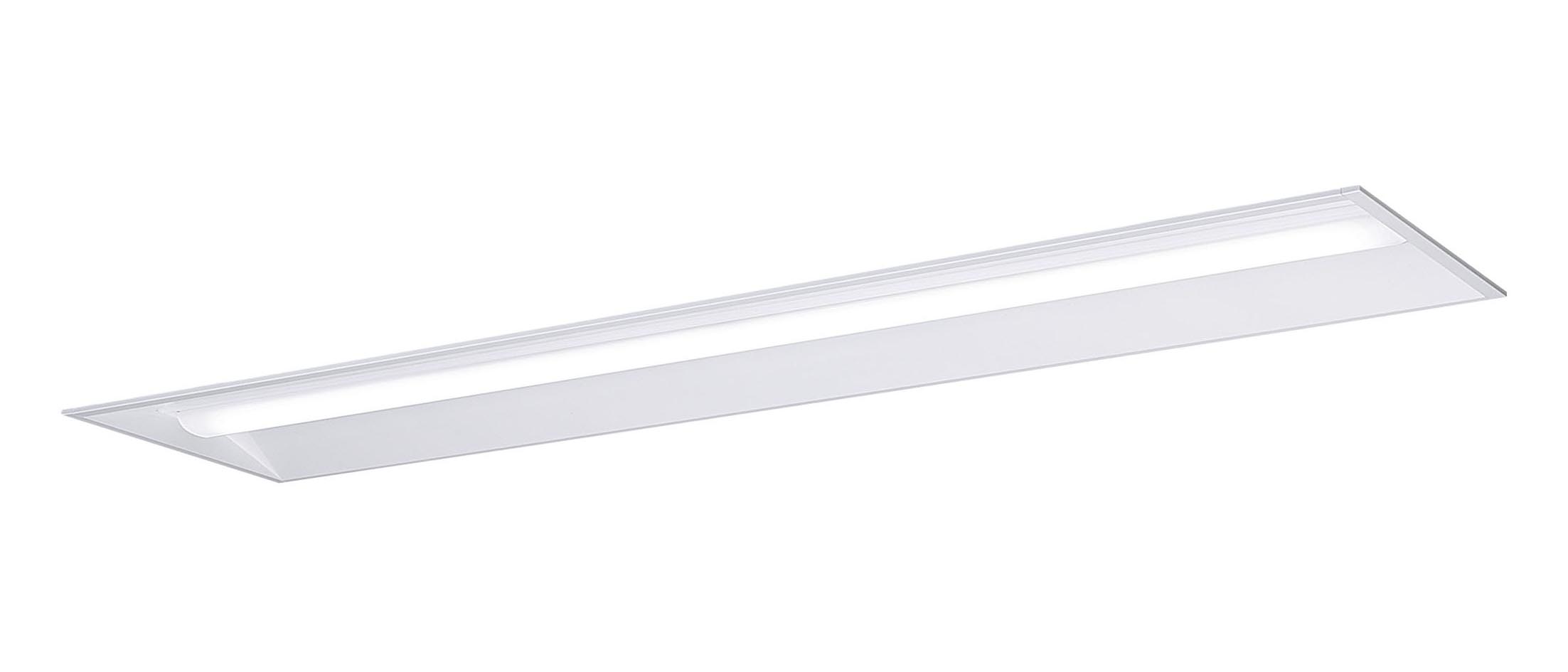 LED内蔵、電源ユニット内蔵LED(温白色)色温度：3500K幅：240mm長：1254mm埋込穴幅：220mm埋込穴長：1235mm埋込高：54mm質量：2.7kg器具光束：3690lm安定器出力型：定格出力型安定器補足：出力固定型電圧：100〜242V消費電力：25W消費効率：147.6lm/W【本体】亜鉛鋼板【反射板】鋼板(高反射白色粉体塗装)【ライトバー(カバー)】ポリカーボネート(乳白)天井埋込型、一般タイプ・4000lmタイプ・温白色Ra83600ピッチ、800ピッチのボルトに対応します。●水平天井埋込専用注)調光はできません。注)本器具は、パナソニック製iDシリーズ専用の器具本体とライトバーとの組み合わせで性能を満足します。ライトバーの単独使用禁止およびパナソニック製iDシリーズ以外の商品とは組み合わせをしないでください。注)リニューアルの場合、現場の吊ボルトの長さをご確認お願いします。注)一般屋内用器具です。屋外環境(軒下など半屋外を含む)や腐食性ガスの発生する場所、太陽の光が直接器具に当たる場所では使用できません。注)LEDにはバラツキがあるため、同一品番商品でも商品ごとに発光色、明るさが異なる場合があります。【LED照明】 【ベースライト】 【LED埋込一体型】 【下面開放】 【40形2灯】 【節電タイプ】 【一般タイプ】 【非調光】 【温白色】検索用カテゴリ363