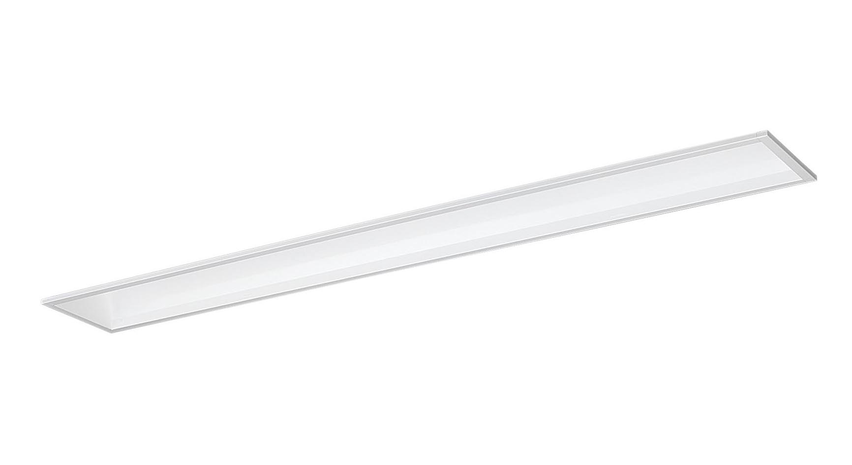 LED内蔵、電源ユニット内蔵LED（昼白色）色温度：5000K幅：170mm長：1261mm埋込穴幅：150mm埋込穴長：1235mm埋込高：111mm質量：3.3kg器具光束：5950lm安定器出力型：定格出力型安定器補足：約5〜100％連続調光型電圧：100〜242V消費電力：43.1W消費効率：138lm/W【本体】亜鉛鋼板【反射板】鋼板（高反射白色粉体塗装）【ライトバー（カバー）】ポリカーボネート（乳白）プラスユニット取付可能天井埋込型、フリーコンフォートタイプ・映光色タイプ・一般タイプ・6900lmタイプ・昼白色・調光Ra93【適合調光器（別売）】ライトマネージャーFx NQ28861K＋NQL10161【適合調光器（別売）】ライトマネージャーFx NQ28841K＋NQL10161【適合調光器（別売）】信号線式ライコンNQ21526【適合調光器（別売）】信号線式ライコンNQ21516【適合調光器（別売）】信号線式ライコンNQ21506【適合調光器（別売）】信号線式ライコンNQ21505【適合調光器（別売）】信号線式ライコンNQ21502遮光角：横方向30度600ピッチ、800ピッチのボルトに対応します。●水平天井埋込専用セパレートセルコン（A、AN・NTタイプ）との組み合わせ可能注）適合調光器をご使用ください。注）本器具は、パナソニック製iDシリーズ専用の器具本体とライトバーとの組み合わせで性能を満足します。ライトバーの単独使用禁止およびパナソニック製iDシリーズ以外の商品とは組み合わせをしないでください。注）リニューアルの場合、現場の吊ボルトの長さをご確認お願いします。注）一般屋内用器具です。屋外環境（軒下など半屋外を含む）や腐食性ガスの発生する場所、太陽の光が直接器具に当たる場所では使用できません。注）LEDにはバラツキがあるため、同一品番商品でも商品ごとに発光色、明るさが異なる場合があります。注）光源が直接視界に入る高さに器具を設置するとLED光源がまぶしく感じる場合があります。※こちらの商品は受注生産品となります。【LED照明】 【ベースライト】 【LED埋込一体型】 【基本灯具】 【40形2灯】 【高出力】 【映光色タイプ】 【昼白色】 【調光可】検索用カテゴリ363
