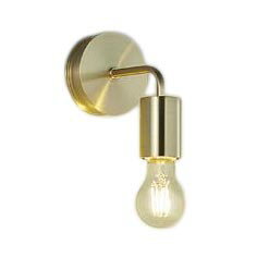 LEDフィラメント電球 3.8W（E26）キャンドル色/2200K鋼板・鋼管 真鍮色メッキ巾100 高237 出155mm0.6kgAC100V調光可能（0%〜100％）調光にはLED専用調光器（別売）をご使用ください。ランプ寿命20000時間SENMU LAMP使用可能5VA定格光束 485lm消費電力 3.8W固有エネルギー消費効率 127.6lm/WRa93白熱灯60W相当LED交換可能【LED照明】 【キャンドル色】 【調光可】 【DBK42466YG】検索用カテゴリ6