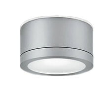 昼白色定格光束：552lm定格消費電力：7.3WRa945000KLED電球フラット形7.3W(GX53-1)No.293LNアルミダイカスト(マットシルバー色)カバー：ガラス(ケシ)巾φ145・高80・1kg天井面取付専用連続調光100〜5%・逆位相制御屋外用独立型人感センサーモード切替型に対応送り用端子台付8VA(100V)LED交換可能防雨型【LED照明】 【昼白色】 【防雨】検索用カテゴリ9