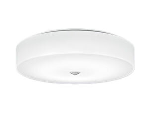 昼白色定格光束：1480lm定格消費電力：13.6WRa945000KLED電球フラット形(人感センサー付)13.6W(GX53-1a)No.253CNアクリル(乳白)巾φ360・高103・1.3kg人感センサーON-OFF型点灯保持時間(3分〜5秒)調光器不可23VA(100V)LED交換可能簡易取付Aグローブ回転Aファインアクリル虫が入りにくい【LED照明】 【センサー付】 【非調光】 【昼白色】 【電気工事不要】検索用カテゴリ3