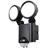 ESL-SS802AC防雨形 屋外用薄型LEDセンサーライト2灯 コンセント式ELPA朝日電器セキュリティ用品