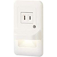 LBJ70072明るさセンサ付LEDフットライト 壁埋込型 コンセント付電球色 白熱電球10形以下器具相当Panaso..