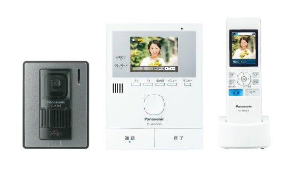 パナソニック Panasonic シンプルな家じゅうどこでもドアホンワイヤレスモニター付テレビドアホン1-2タイプ 基本システムセットVL-SWD220K
