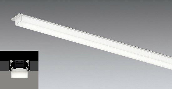 本体のみ、専用ユニットは別売です。連結中間用本体：アルミ（白）重：2.5kg100-242VRa82【LED照明】 【ランプ別売】 【ベースライト】 【LED半埋込】 【連結中間用】検索用カテゴリ363