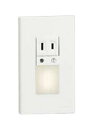 OB255071LEDフットライト 明暗センサ付 電球色 コンセント付オーデリック 照明器具 内玄関・廊下向け(3)