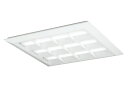 ●XL501052P1DLED-スクエア LEDユニット型ベースライト省電力タイプ 600シリーズ直付/埋込兼用型 ルーバー付 埋込穴680非調光 温白色 FHP45W×3灯相当オーデリック 施設照明 オフィス照明 物販店照明 天井照明