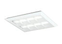 XL501055P1DLED-スクエア LEDユニット型ベースライト省電力タイプ 450シリーズ直付/埋込兼用型 ルーバー付 埋込穴500PWM調光 温白色 FHP32W×3灯相当オーデリック 施設照明 オフィス照明 物販店照明 天井照明