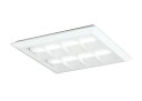 XL501055P2CLED-スクエア LEDユニット型ベースライト省電力タイプ 450シリーズ直付/埋込兼用型 ルーバー付 埋込穴500PWM調光 白色 FHP32W×4灯相当オーデリック 施設照明 オフィス照明 物販店照明 天井照明(3)