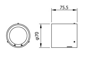 TG-484オプティカル アクセサリーコンパクトスポット60用 フード ストレートタイプ山田照明 照明器具部材