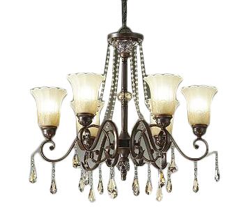 DCH-41278YLEDシャンデリア キラキラ 6灯電球色 非調光 白熱灯60W×6灯相当 要電気工事大光電機 照明器..