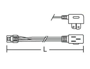 RK-585B棚下ライン照明用 給電コネクター プラグタイプ L1000mm 遠藤照明 施設照明部材