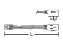 RK-605B棚下ライン照明用 給電コネク