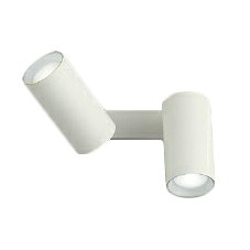 Lighting - AB51469LEDベーシックシリンダースポットブラケットライト 昼白色 白熱球100W×2灯相当散光 直付・壁付・傾斜天井対応 フランジタイプ 要電気工事 調光可能コイズミ照明 照明器具 吹き抜け・高天井などに