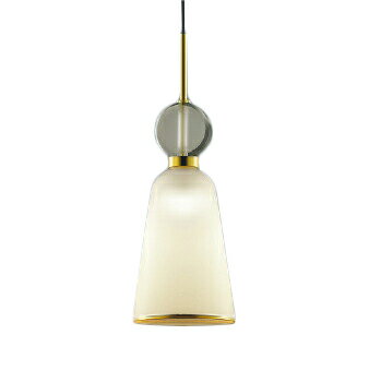 ★AP51132【数量限定 お買得品】 LEDペンダントライト Gold×glass MIX Luxe 電球色 白熱球60W相当フランジタイプ 要電気工事 調光不可コイズミ照明 照明器具 天井照明 吊下げ リビング・ダイニングなどに