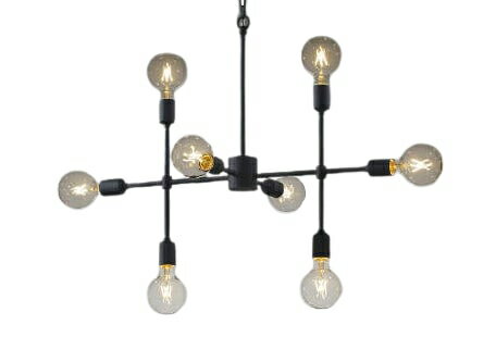 AA52324LEDシャンデリア lkane 電球色 白熱球40W×8灯相当天井直付 要電気工事 非調光コイズミ照明 照明..