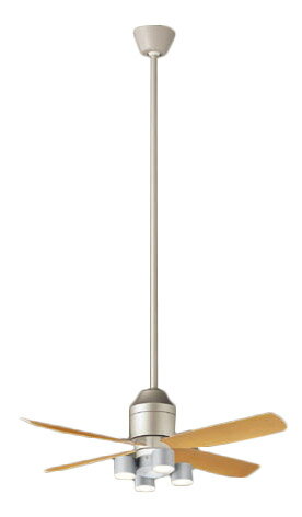 Interior Fans - XS72527LEDシーリングファン DCモータータイプ 照明器具付 吊下タイプ1500mm 電球色 拡散タイプファン幅φ1100mm 風量4段切替 風向切替 1/fゆらぎ 3時間タイマー白熱電球60形4灯器具相当 非調光Panasonic 照明器具 天井照明 リビング用