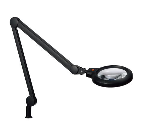Z-37RL BZ-LIGHT（ゼットライト）LEDデスクスタンドライト アーム式 拡大鏡付昼白色 
