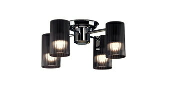 LGB57452LEDシャンデリア 白熱電球60形6灯器具相当U-ライト方式 電気工事不要 調光...