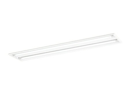 Base Lights - XD566091R2C高効率直管形LEDランプ専用ベースライト LED-TUBE R15高演色 クラス240形 埋込型 下面開放型 W220 2灯用 Hf32W高出力×2灯相当片側給電・片側配線 G13口金 非調光 白色オーデリック 照明器具 店舗・施設向け 天井照明 Cチャンネル回避型