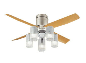 ランプ同梱包LED電球一般電球タイプ7.0W5灯（E26）（電球色）光源色温度：2700K幅：φ1100mm高：416mm質量：6.7kg器具光束：3807lm電圧：100V消費電力：47W消費効率：81lm/W畳数：〜10畳Ra80灯具径φ43160形電球5灯器具相当リモコン送信器同梱風量4段切替逆回転切替1/fゆらぎ3時間タイマーLED電球専用商品入力電流（100V時）：0.92A調光操作不可天井の取り付け位置に補強材があることをご確認ください。※取付には電気工事が必要です。検索用カテゴリ2【LED照明】 【電球色】 【非調光】 【〜10畳】 【灯具一体型】