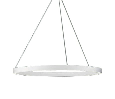 明るくフラットで上質な光が空間のグレードを高めます。昼白色◆消費電力:26.4W◆光束：1795lm◆色温度:5000K◆演色性:Ra94LED一体型本体：アルミ・マットファインホワイト塗装セード：シリコン・乳白色高-42 幅-φ830 全長-1400〜800mm 重-3.5kg27VA（100V）◆調光範囲（100〜約1%）◆高さ調節可能型◆コード・キャブタイヤコードφ5◆適合調光器別売◆傾斜天井使用不可白熱球100W×3灯相当取付簡易型※こちらの商品は大型商品の為、代金引換での発送はできません。【LED照明】 【昼白色】 【調光可】 【フランジタイプ】 検索用カテゴリ1