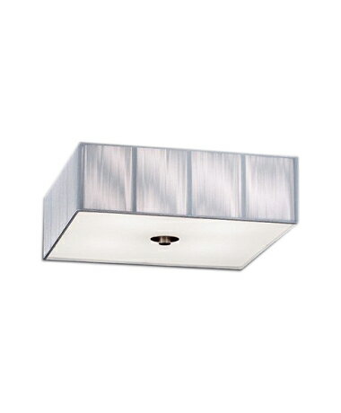 ランプ別売LEDランプ×4（別売）100V白熱球60W形×4相当消費電力：32.8W（無線調光）ホワイトブロンズメッキアクリル（乳白）糸（シルバー）重3.3kg引掛ローゼットに取付可能\角型引掛シーリング付径□450・高160mm推奨ランプ：FAD-863X（E26）【LED照明】【ランプ別売】検索用カテゴリ358