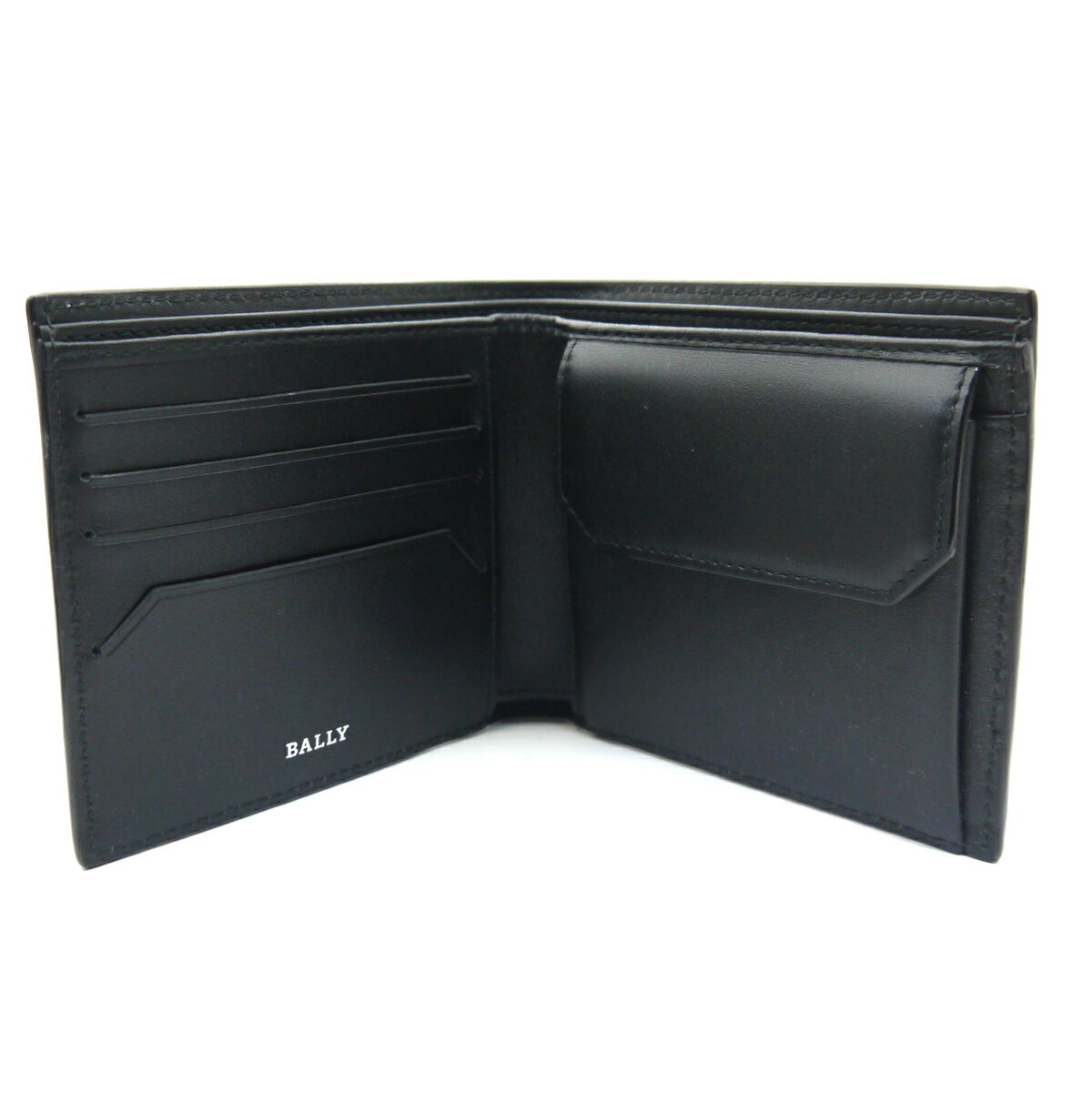 バリー/Bally 二つ折り財布 小銭入れ付き財布 メンズ BRIBEL ブラック