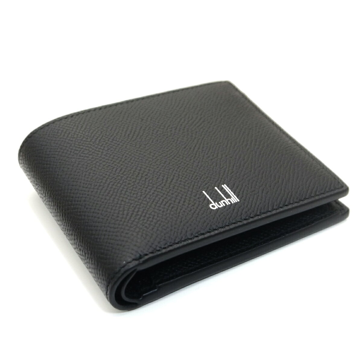 ダンヒル/dunhill 二つ折り小銭入れ付き財布 CADOGAN カドガン　F2320CA 001 ブラック 【即発送可能】