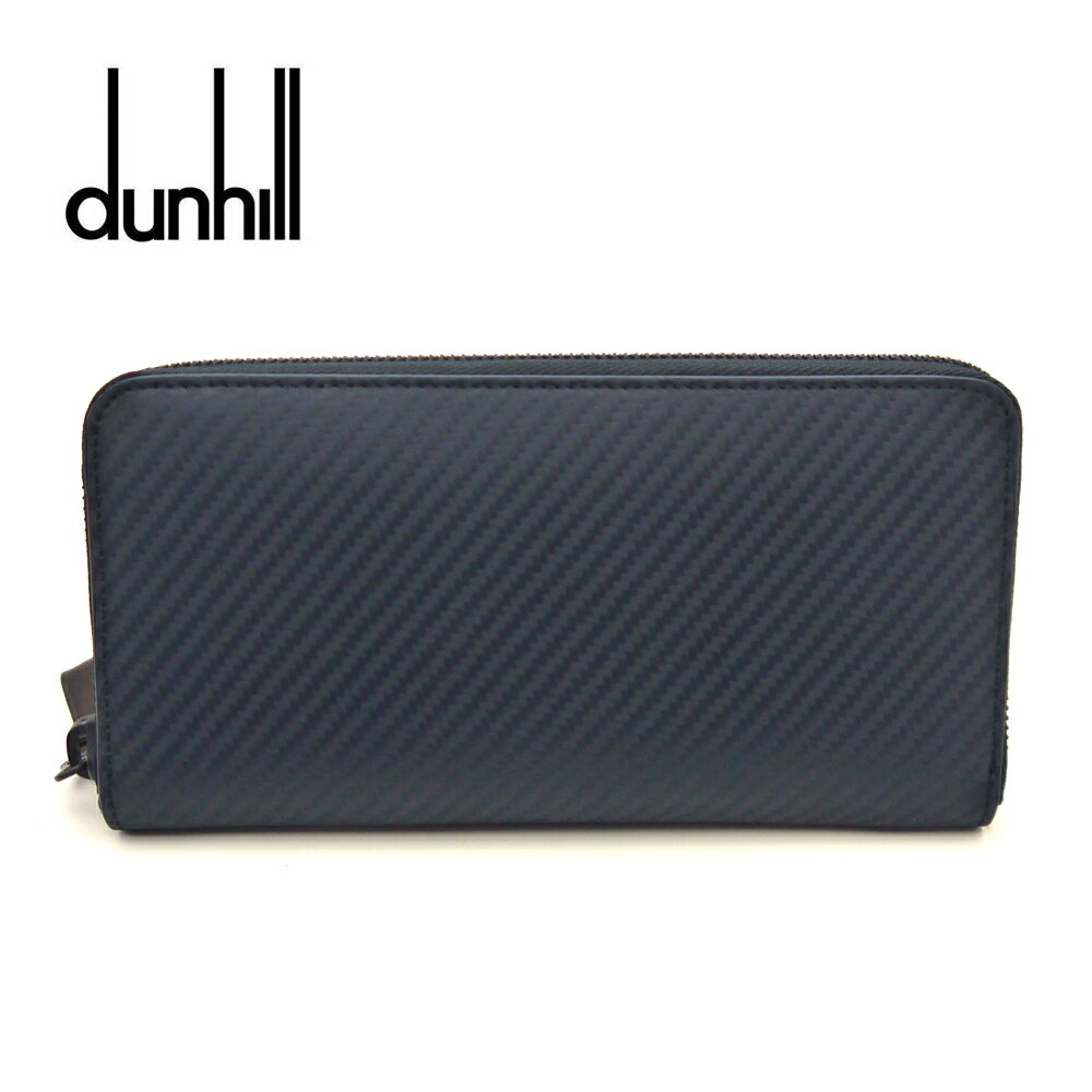 ダンヒル 長財布（メンズ） ダンヒル/dunhill ラウンドファスナー長財布 CHASSIS シャーシ L2A218N ネイビー【即発送可能】