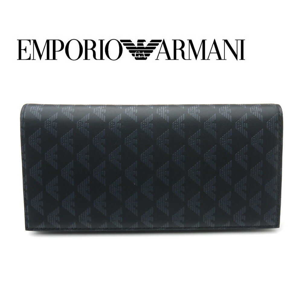 エンポリオ アルマーニ 長財布 メンズ エンポリオ・アルマーニ/EMPORIO.ARMANI　ファスナー付き 長財布　YEM474 YTO2J 84284【即発送可能】