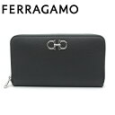 フェラガモ/Salvatore Ferragamo レディース　ラウンドファスナー長財布・オーガナイザー　22-0405 DARK GREY ダークグレー【即発送可能】