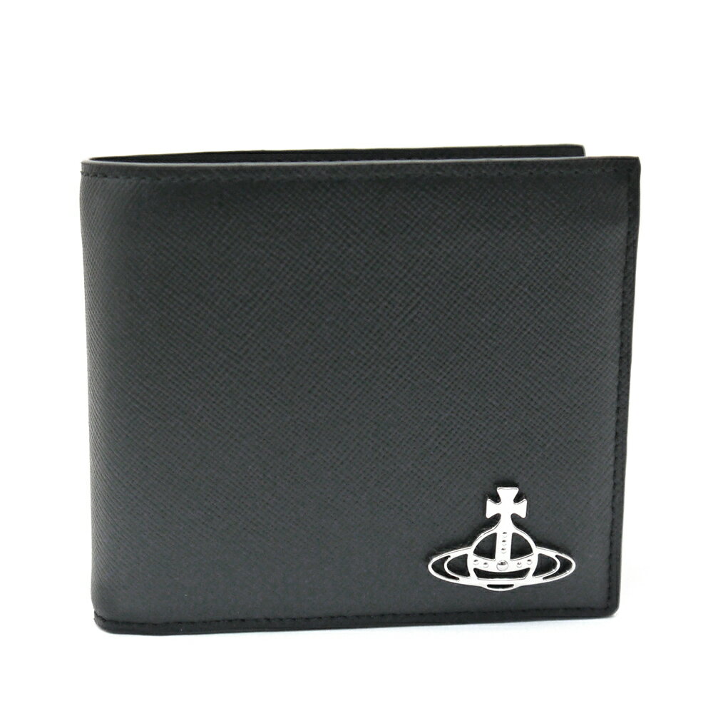 Other - Vivienne Westwood/ヴィヴィアンウエストウッド 二つ折り小銭入れ付財布 メンズ ブラック　51010016 KENT【即発送可能】