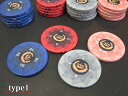 メール便送料無料(カード・振込み限定)クラウン4カラー・チップマーカー4枚セット