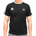 ☆adidas USA空手（カード決済限定）WKFストライプ入り半袖Tee　TS004-ST-KARATE WKF-BK