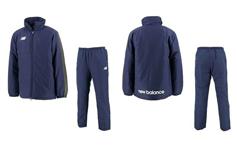 ☆ニューバランスnew balanceウインドブレーカー上下セット「パディッドジャケット+パディッドパンツ」JMJF8983(NV) & JMPF8984(NV) size M