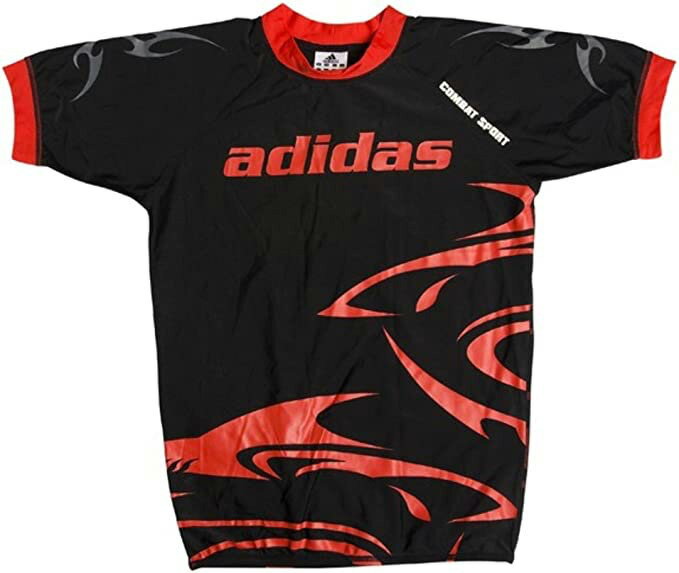 【メール便送料無料】即納・ADIDAS MMA USAファイティングラッシュガードSHARK ADICST06