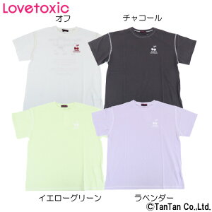 【40％OFFセール】LOVETOXIC ラブトキシック 半袖Tシャツ 女の子 チェリー刺繍 ワンポイント ゆったり 無地 シンプル キッズ ジュニア 子供服【K】【2102】【C】