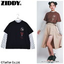 【40%OFFセール】ZIDDY ジディ インナー&Tシャツセット 女の子 子供服 トップス キッズ ジュニア 130 140 150 160 シアーインナー 半袖Tシャツ レイヤード【K】【2202】【C】(4)