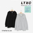 【40%OFFセール】長袖ジップアップパーカー LTXC ラブトキシック 吸水 速乾 女の子 ブラック TOPグレー 140-160cm LOVETOXIC【G...