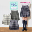 【20%OFFセール】チェック柄プリーツスカパン リボンネクタイ付き LOVETOXIC ラブトキシック 卒服 女の子 無地 フォーマル フレッシャーズ 子供服...