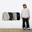 【20日限定楽天カードでポイント4倍】【10%OFFセール】長袖トレーナー スウェット トップス 裏起毛 ロゴ 男の子 キッズ ライトグレー オートミール ブラ...